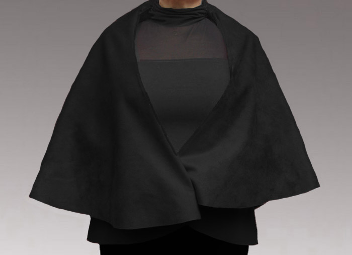 Faux leather cape/wrap -Without Stencil